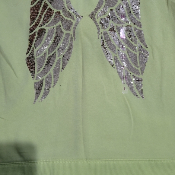 Victoria's Secret Lime Green Zip-Up Hoodie - Picture 5 of 5